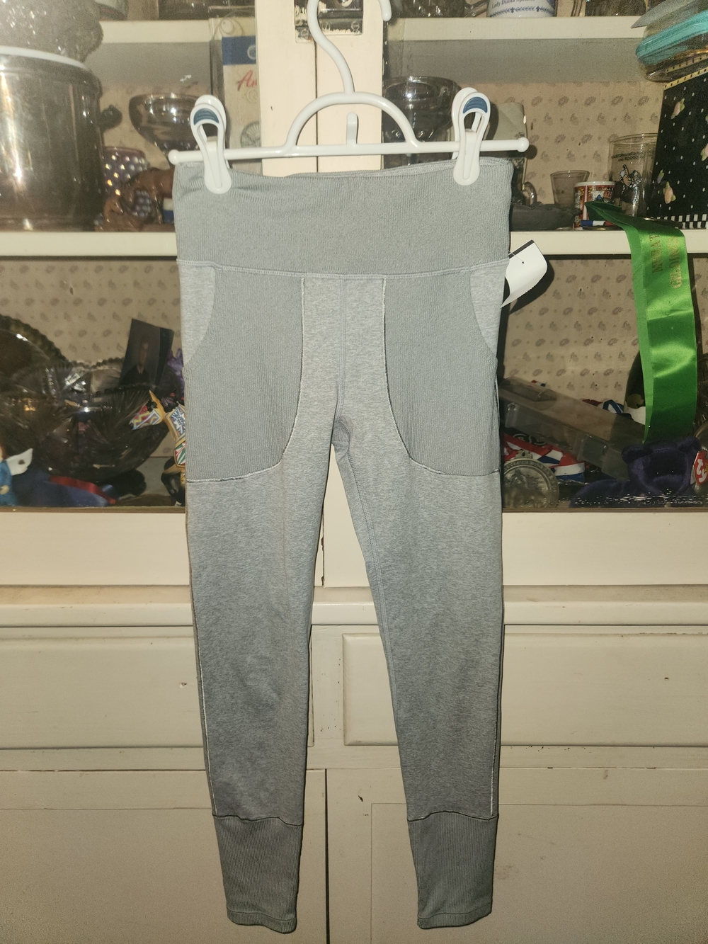 Athleta Girls Gray High-Waist Performance Leggings